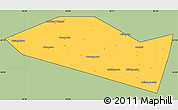 Savanna Style Simple Map of Davlekanovskiy, cropped outside