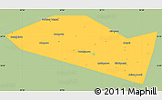 Savanna Style Simple Map of Davlekanovskiy, single color outside