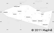 Silver Style Simple Map of Davlekanovskiy, single color outside