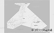 Gray 3D Map of Duvanskiy, single color outside