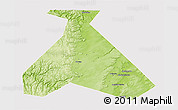 Physical 3D Map of Duvanskiy, cropped outside