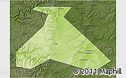 Physical 3D Map of Duvanskiy, darken