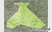 Physical 3D Map of Duvanskiy, darken, semi-desaturated