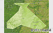 Physical 3D Map of Duvanskiy, satellite outside