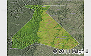 Satellite 3D Map of Duvanskiy, semi-desaturated