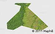 Satellite 3D Map of Duvanskiy, single color outside