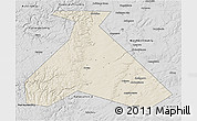 Shaded Relief 3D Map of Duvanskiy, desaturated