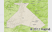 Shaded Relief 3D Map of Duvanskiy, physical outside