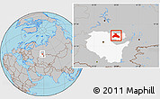 Gray Location Map of Duvanskiy, highlighted parent region