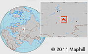 Gray Location Map of Duvanskiy