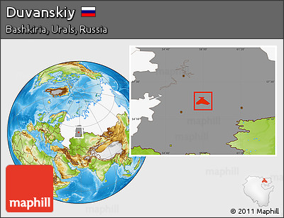 Physical Location Map of Duvanskiy, highlighted country, highlighted grandparent region