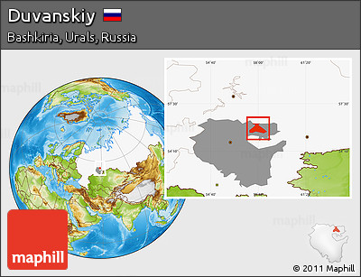 Physical Location Map of Duvanskiy, highlighted country, highlighted parent region