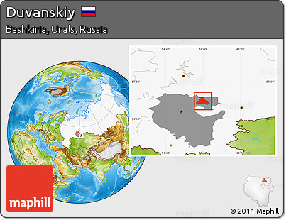 Physical Location Map of Duvanskiy, highlighted country, highlighted parent region