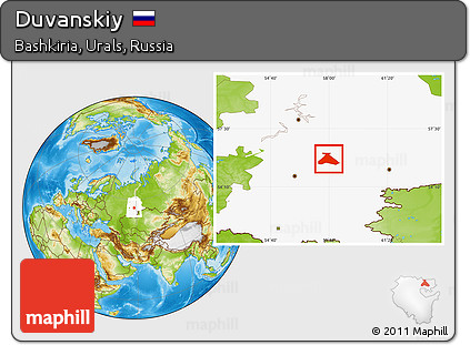 Physical Location Map of Duvanskiy, highlighted grandparent region