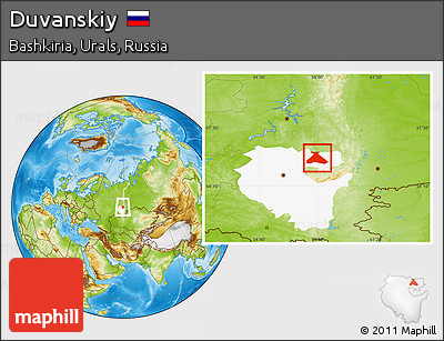 Physical Location Map of Duvanskiy, highlighted parent region