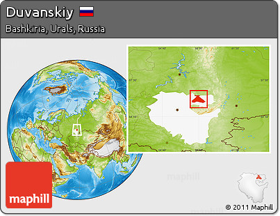 Physical Location Map of Duvanskiy, highlighted parent region