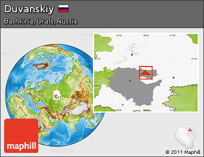 Physical Location Map of Duvanskiy, highlighted parent region, highlighted grandparent region