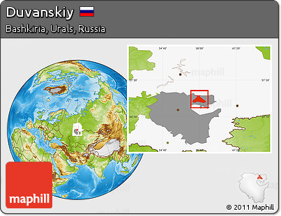 Physical Location Map of Duvanskiy, highlighted parent region, highlighted grandparent region