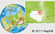 Physical Location Map of Duvanskiy, highlighted parent region
