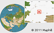 Satellite Location Map of Duvanskiy, highlighted grandparent region