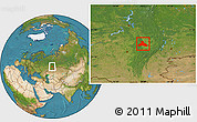 Satellite Location Map of Duvanskiy
