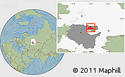 Savanna Style Location Map of Duvanskiy, highlighted parent region, highlighted grandparent region, hill shading