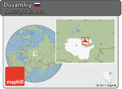 Savanna Style Location Map of Duvanskiy, highlighted parent region, hill shading