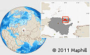 Shaded Relief Location Map of Duvanskiy, highlighted parent region, highlighted grandparent region
