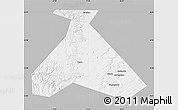 Gray Map of Duvanskiy, single color outside