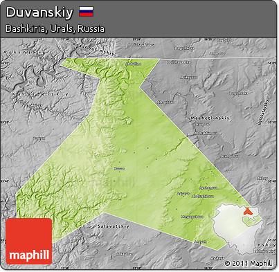 Physical Map of Duvanskiy, desaturated