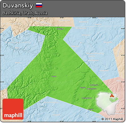 Political Map of Duvanskiy, lighten