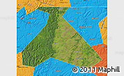 Satellite Map of Duvanskiy, political outside