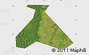 Satellite Map of Duvanskiy, single color outside