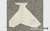 Shaded Relief Map of Duvanskiy, darken