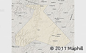 Shaded Relief Map of Duvanskiy, semi-desaturated