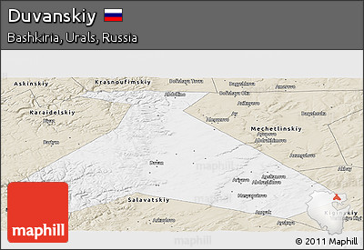 Classic Style Panoramic Map of Duvanskiy