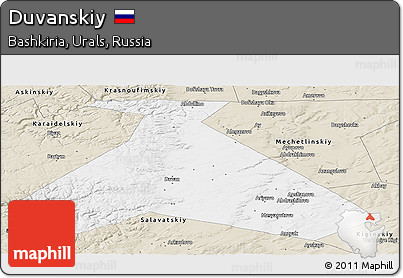 Classic Style Panoramic Map of Duvanskiy