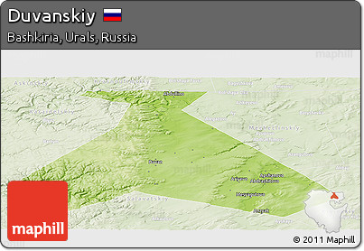 Physical Panoramic Map of Duvanskiy, lighten