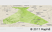 Physical Panoramic Map of Duvanskiy, shaded relief outside