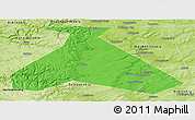 Political Panoramic Map of Duvanskiy, physical outside
