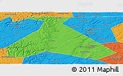 Political Panoramic Map of Duvanskiy