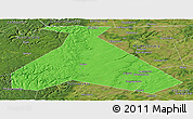 Political Panoramic Map of Duvanskiy, satellite outside