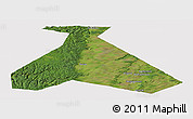 Satellite Panoramic Map of Duvanskiy, cropped outside