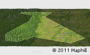 Satellite Panoramic Map of Duvanskiy, darken