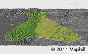 Satellite Panoramic Map of Duvanskiy, desaturated