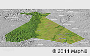 Satellite Panoramic Map of Duvanskiy, lighten, desaturated