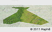 Satellite Panoramic Map of Duvanskiy, lighten