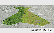 Satellite Panoramic Map of Duvanskiy, lighten, semi-desaturated
