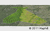 Satellite Panoramic Map of Duvanskiy, semi-desaturated
