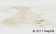 Shaded Relief Panoramic Map of Duvanskiy, lighten